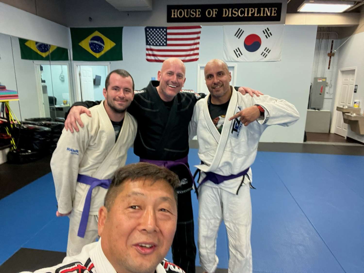 BJJ Boys Pose for Selfie
